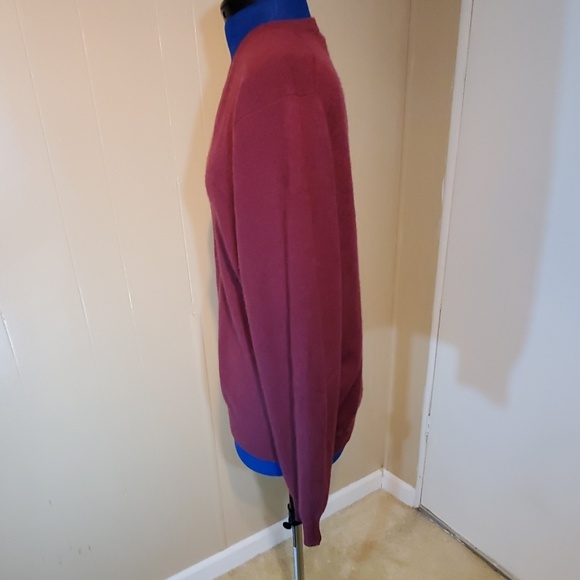 Club Room 100% Cashmere Maroon Sweater - Picture 4 of 5